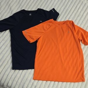 Athletic Works Kids Short Sleeve Tees - Navy and Orange